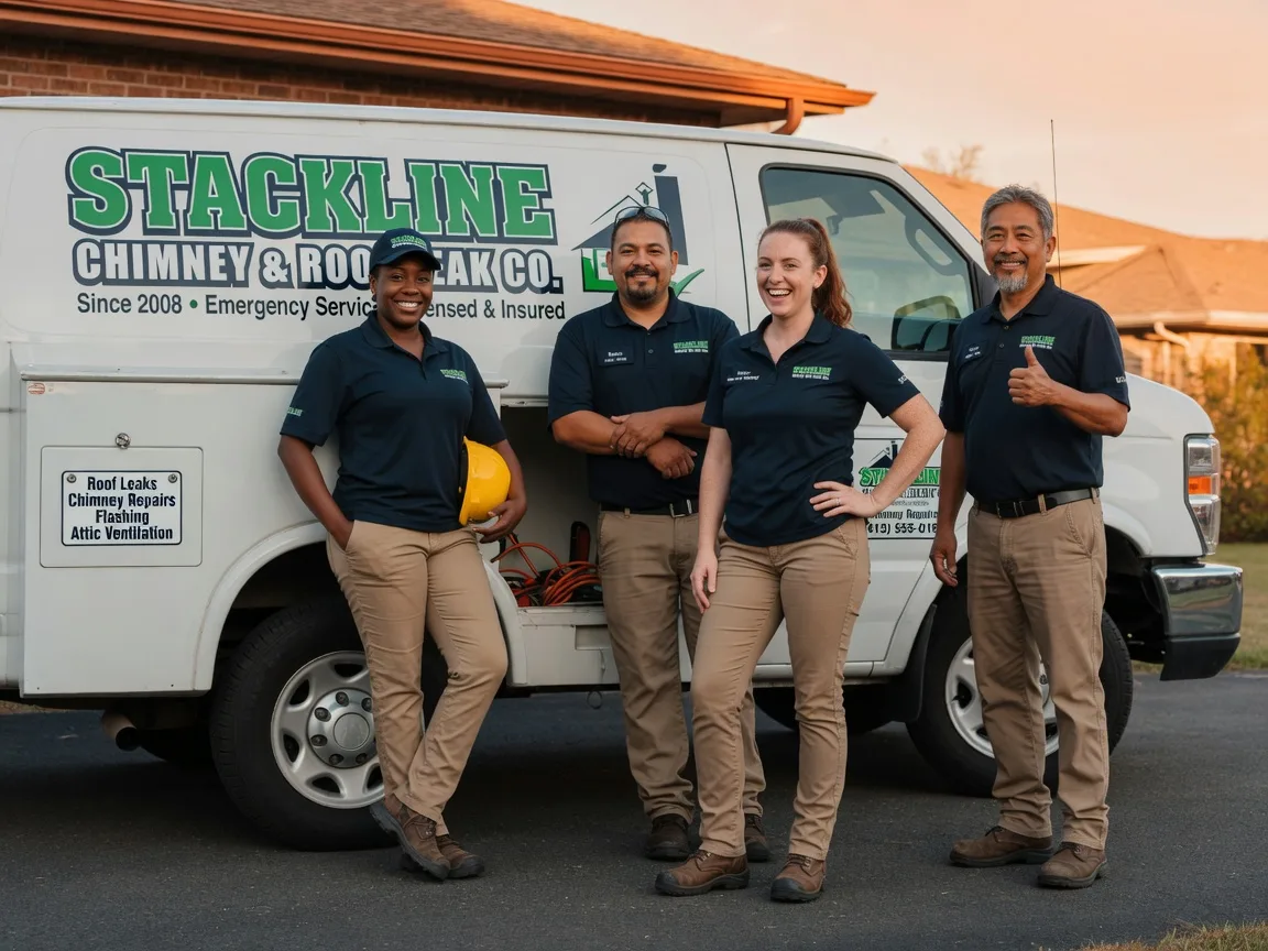 Chimney flashing repair company in Hanna, OK